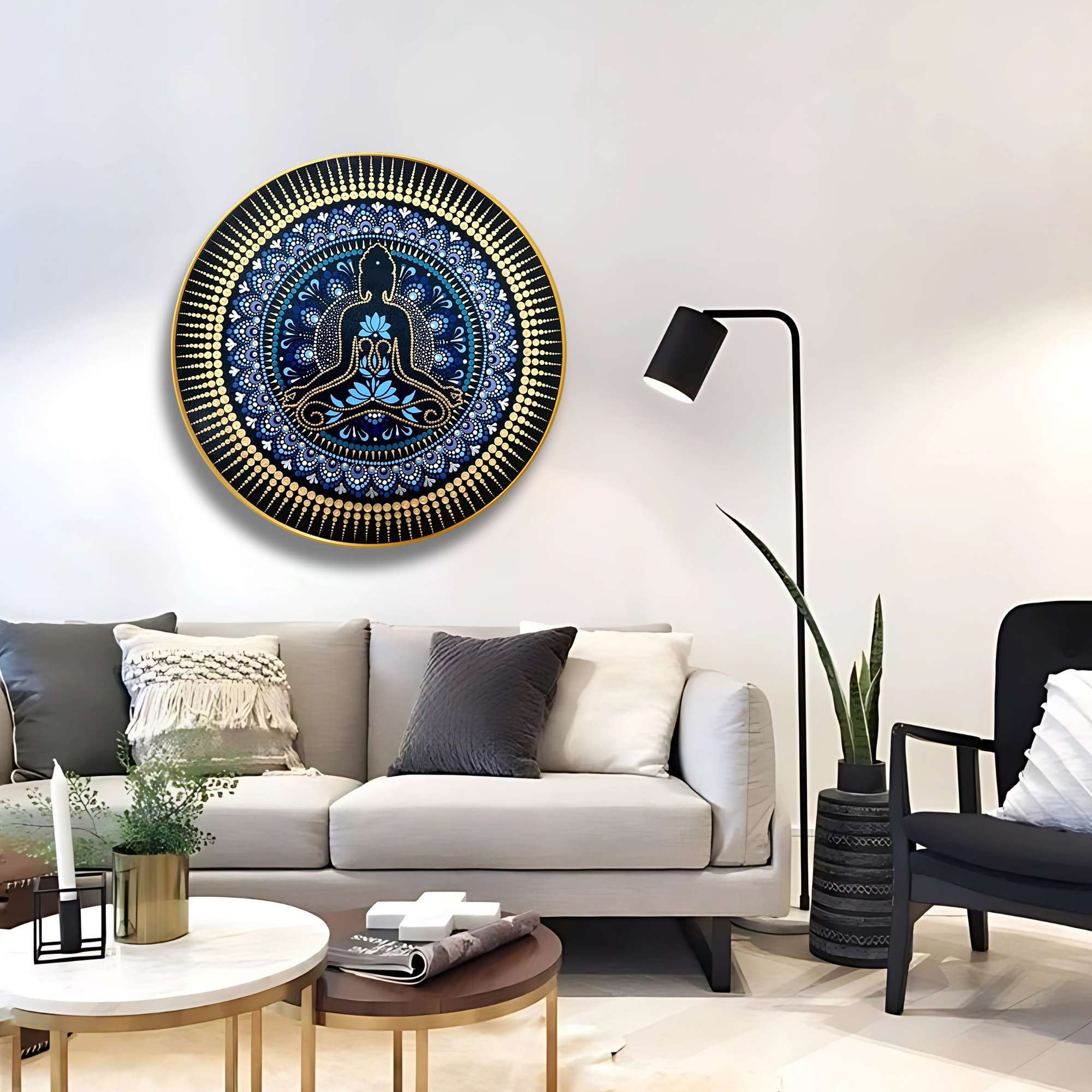 Round Wall Painting - Image 2